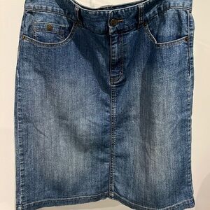 Bay Studio Chic Versatile Blue Denim Skirt Size 12